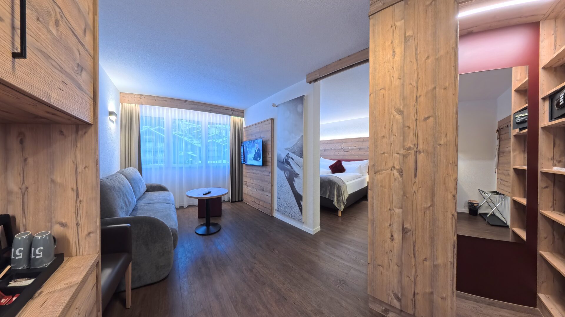 Junior suite Therme 51° — zona giorno e notte separate